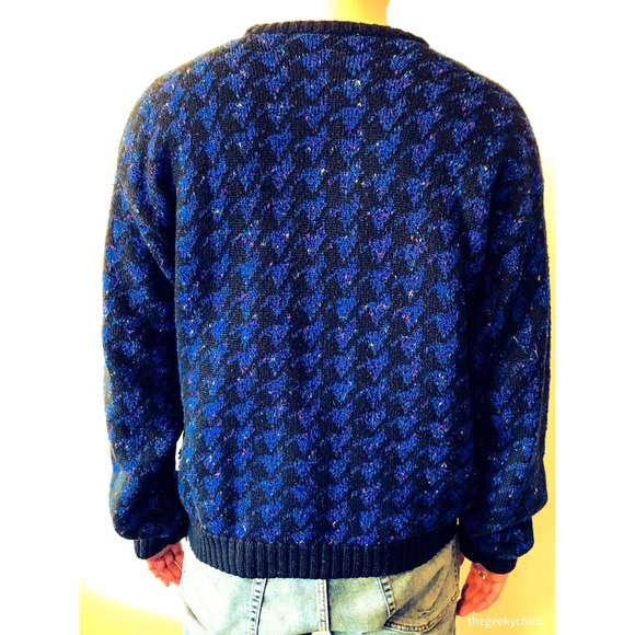 1990’s Concrete Geometric knit Sweater - Picture 4 of 8